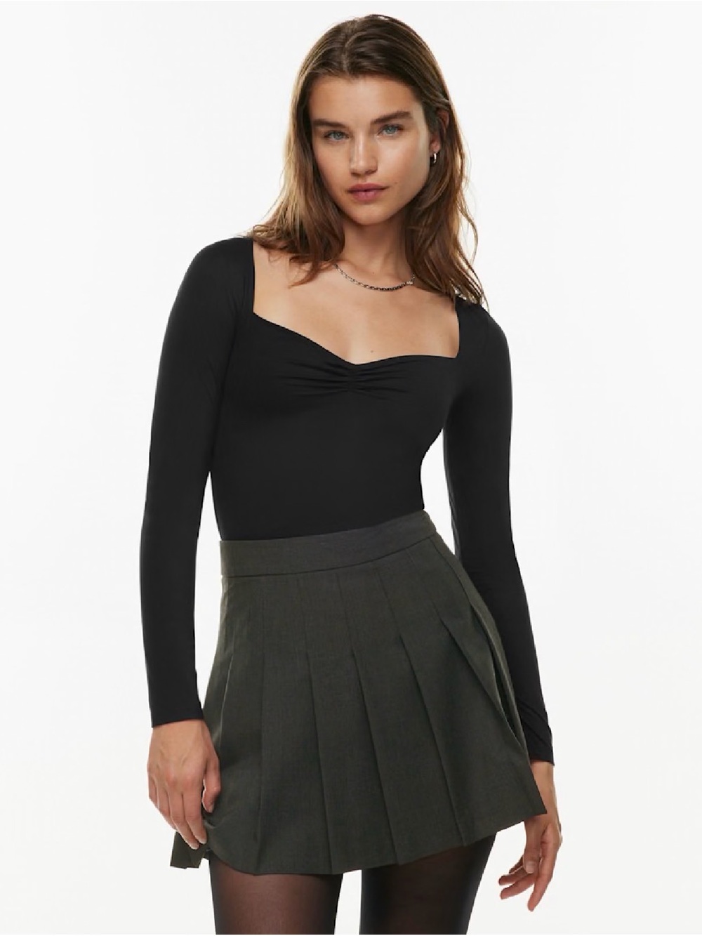 Aritzia Sunday Best Lione Black Long-Sleeve